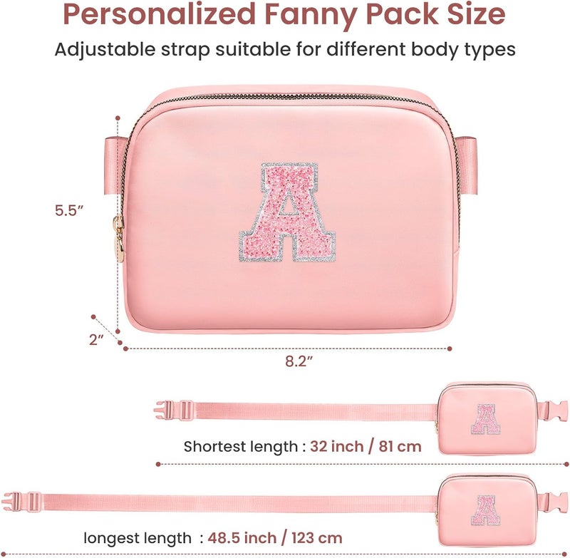 YQE Gifts for Girls 3 4 5 6 7 8 9 10 11 12 13 Year Old, Teens Kids Daughter Sister Gifts for Her, Crossbody Bags Fanny Pack Belt Bag for Girls Teen Cute Stuff Trendy (Peach, A) - Image 5